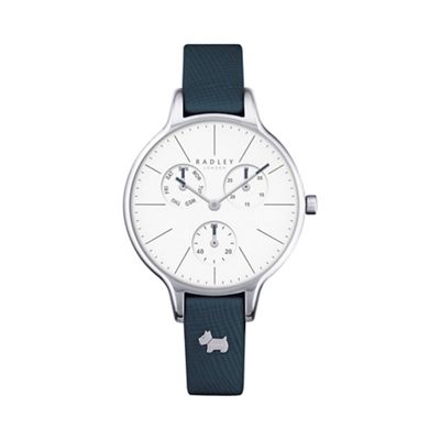 Ladies navy 'Soho' leather multi-dial watch ry2389